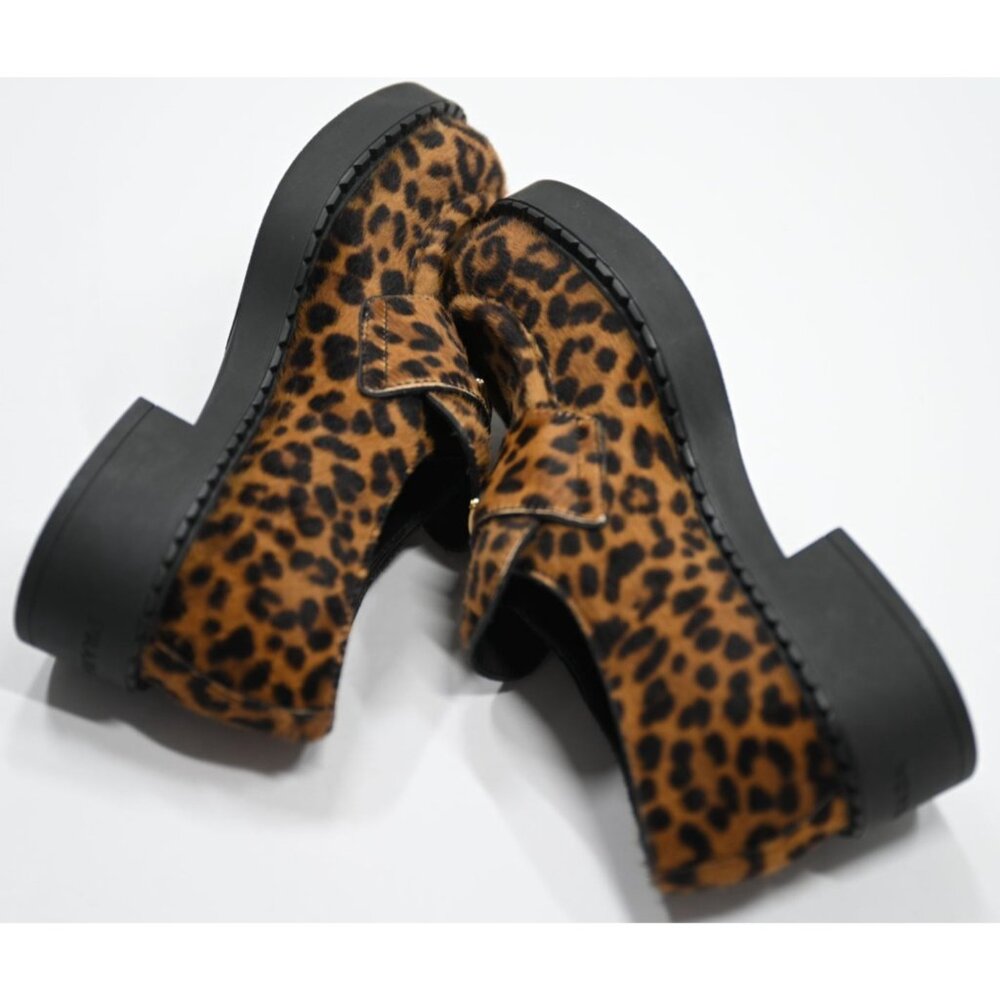 Prada Chocolate Printed Leather Loafers in Honey - Picture 8 of 12